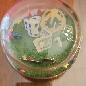 Yankee Candle Decorative Holder with Green and Multicolor Accents